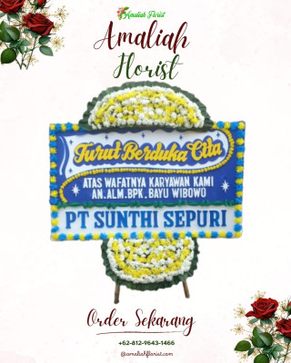 Papan Bunga Duka di Kotokociak Kubu Tapakrajo