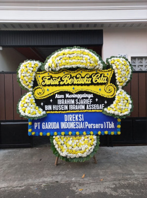 Papan Bunga Duka di Kotokociak Kubu Tapakrajo