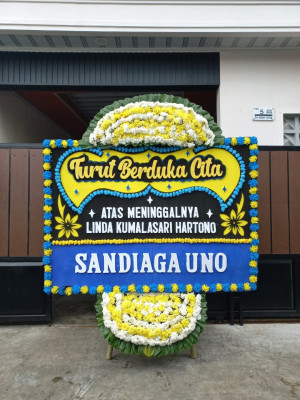 Papan Bunga Duka di Kotokociak Kubu Tapakrajo